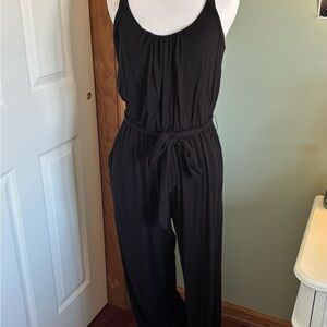 Market & Spruce Black Sleeveless Jumpsuit